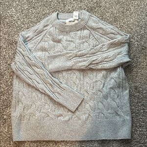 Aerie Men's Heather Gray Crewneck Sweater